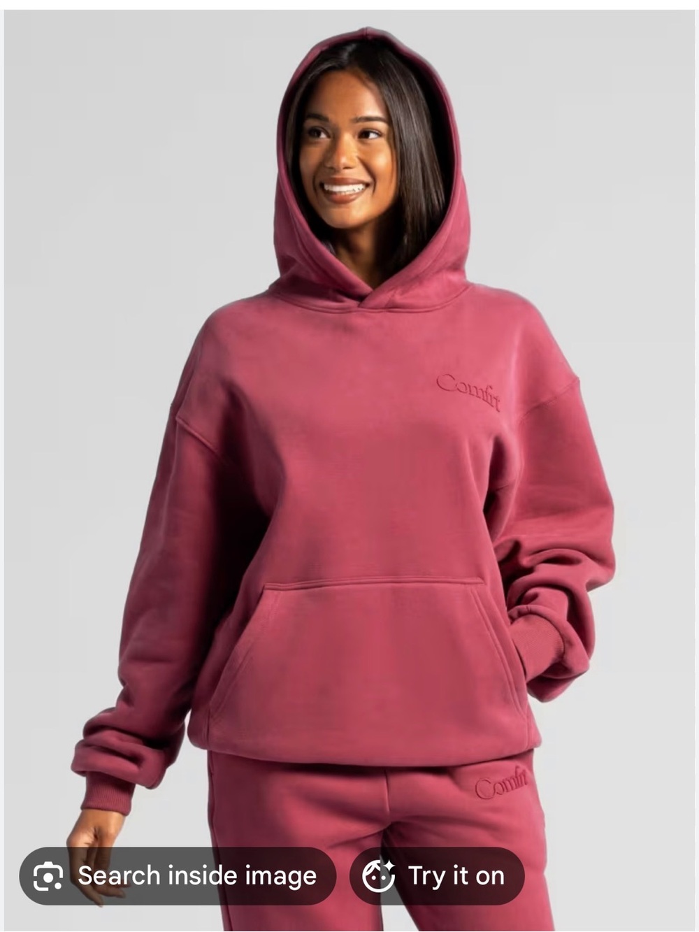 Comfort Colors Women's Dusty Rose Pullover Hoodie